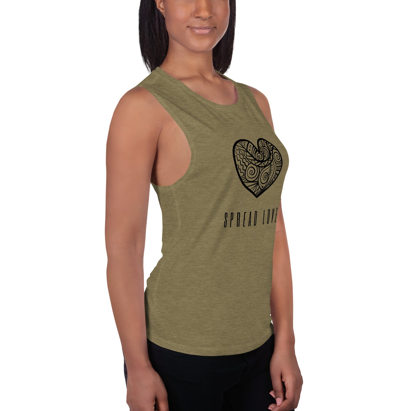 Spread Love Ladies’ Muscle Tank