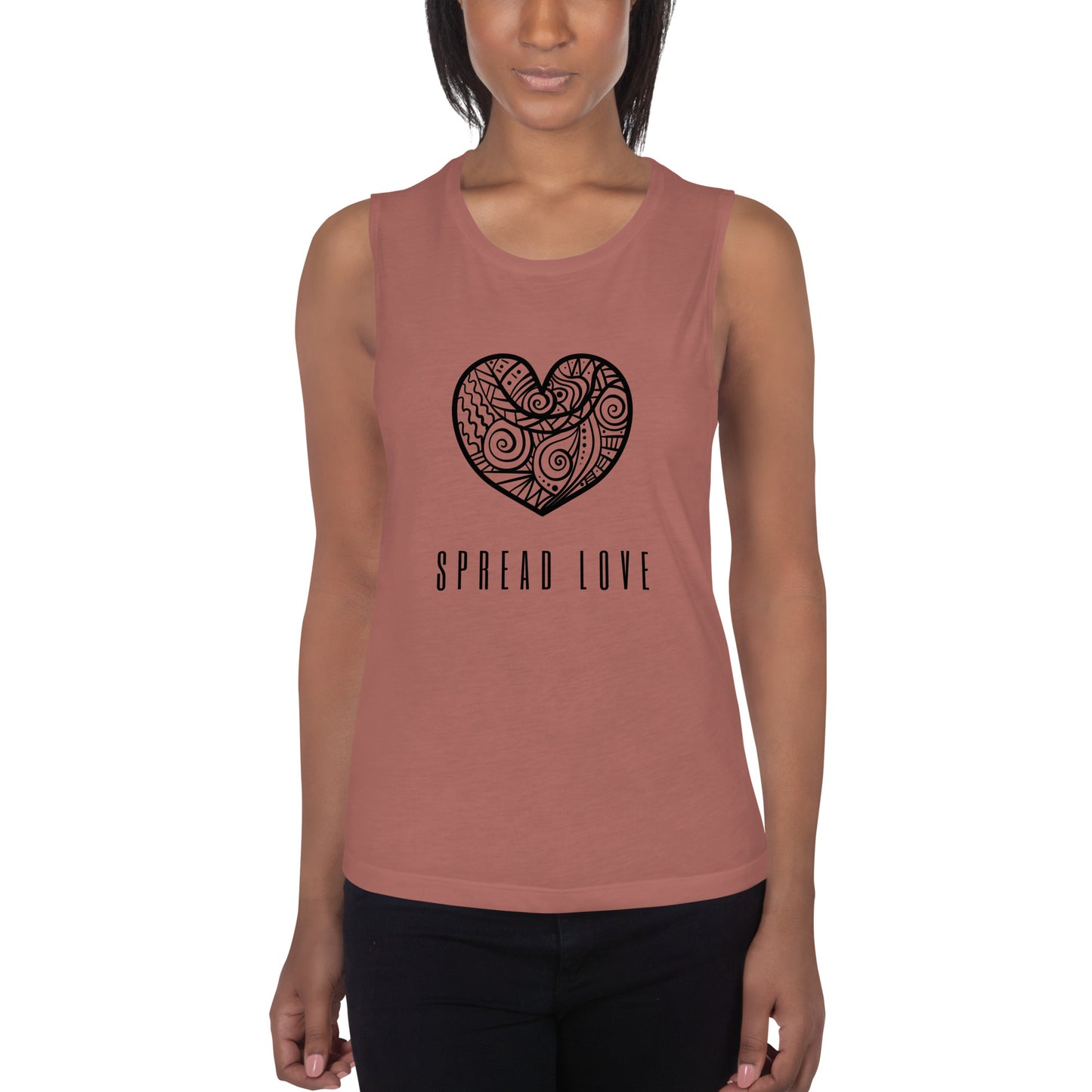 Spread Love Ladies’ Muscle Tank