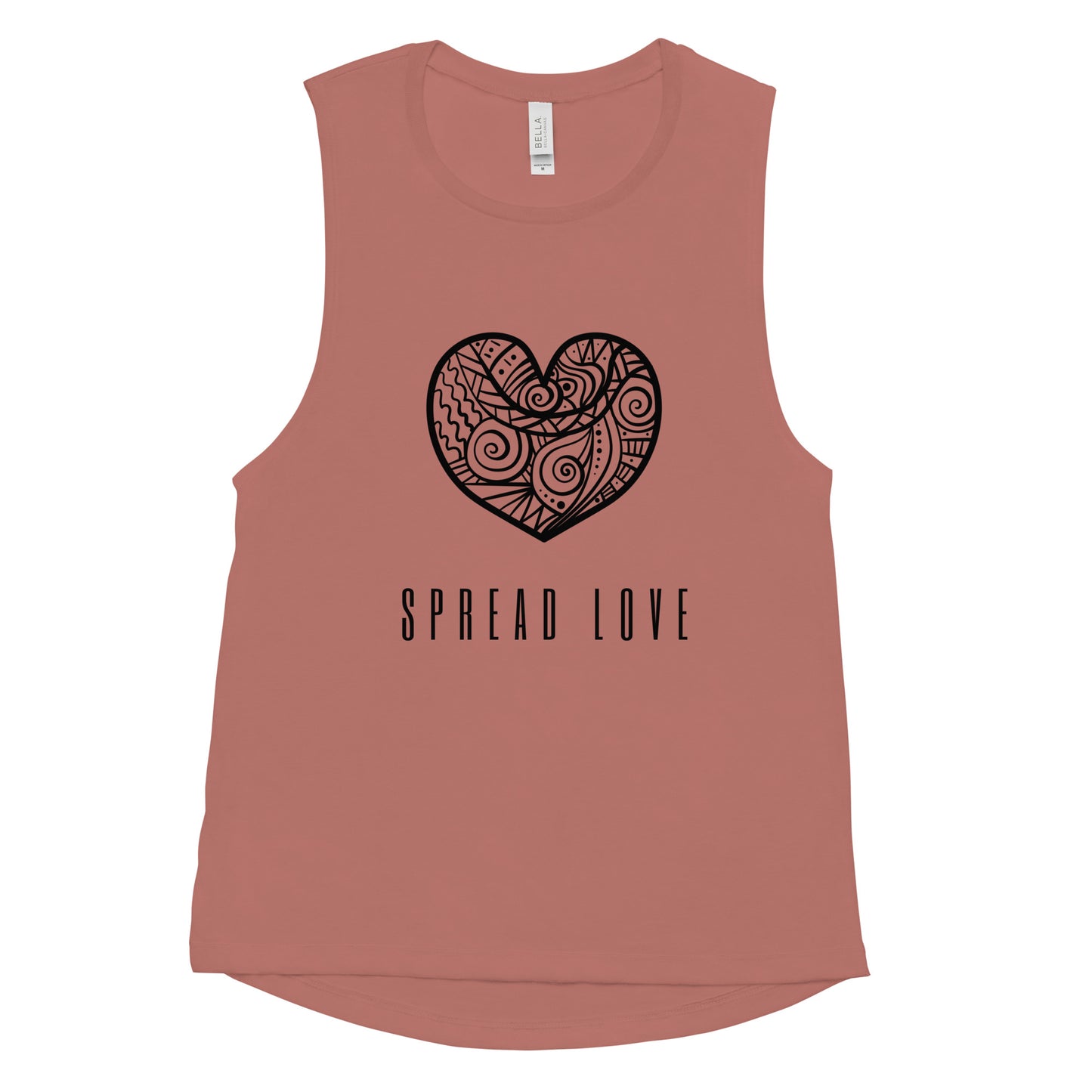 Spread Love Ladies’ Muscle Tank