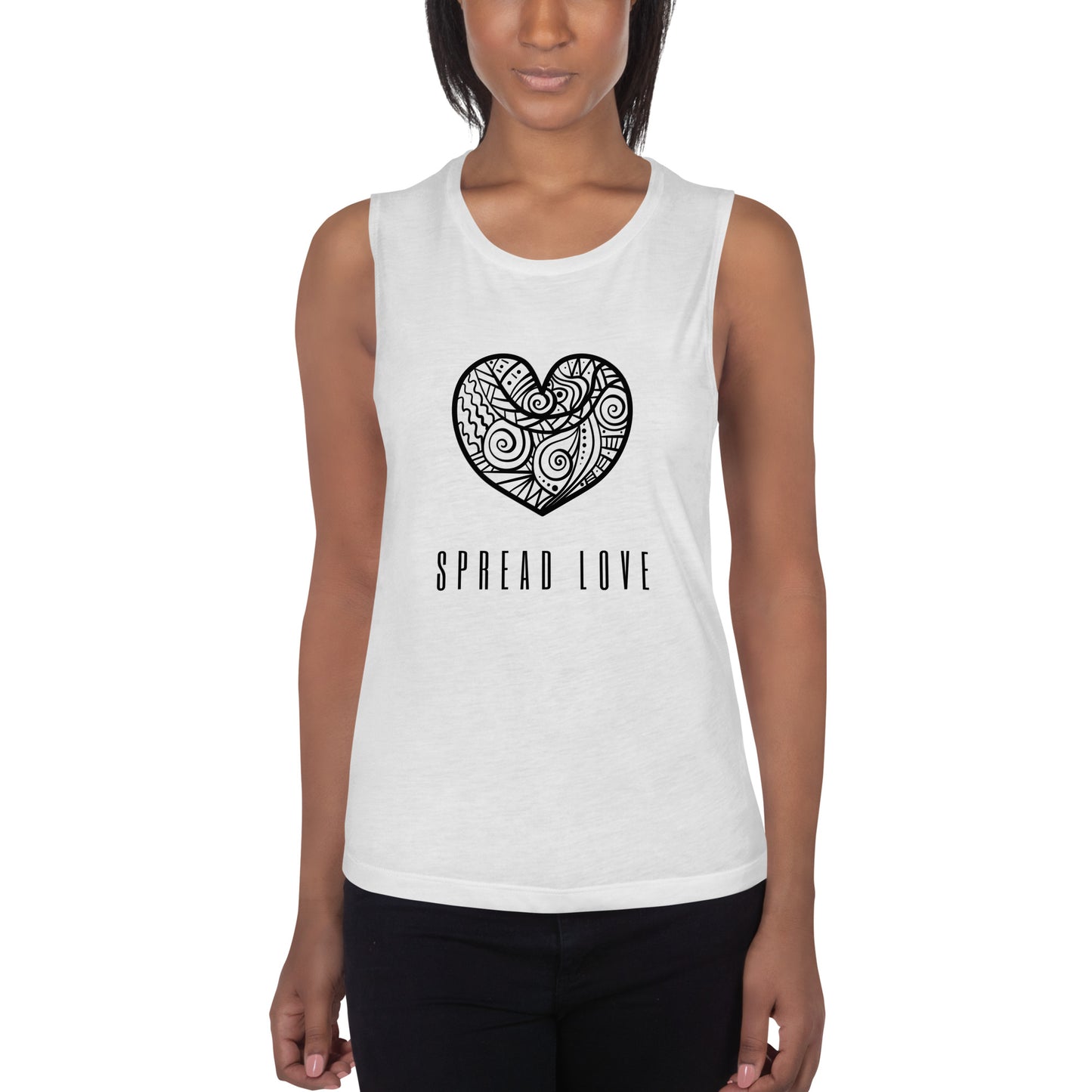 Spread Love Ladies’ Muscle Tank