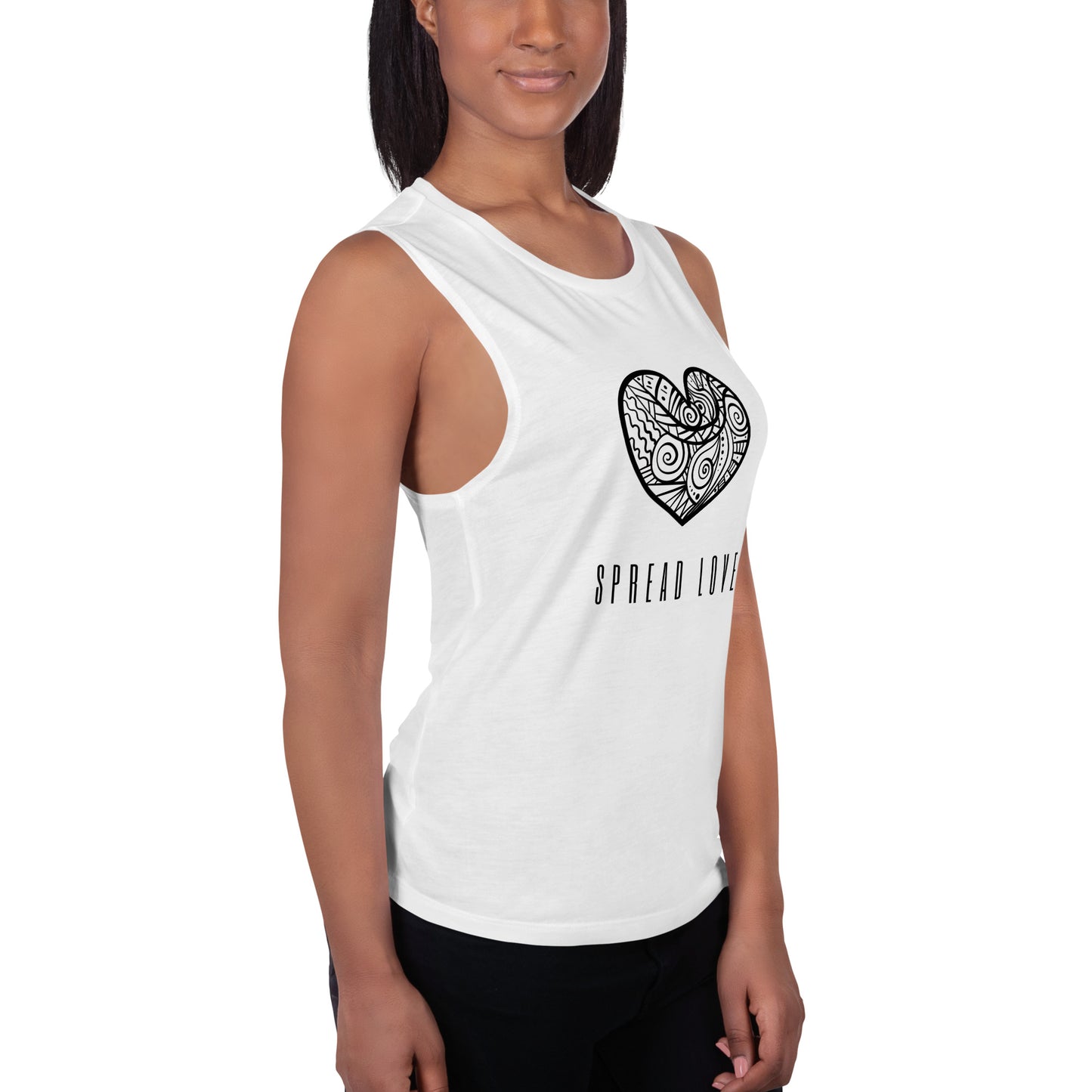 Spread Love Ladies’ Muscle Tank