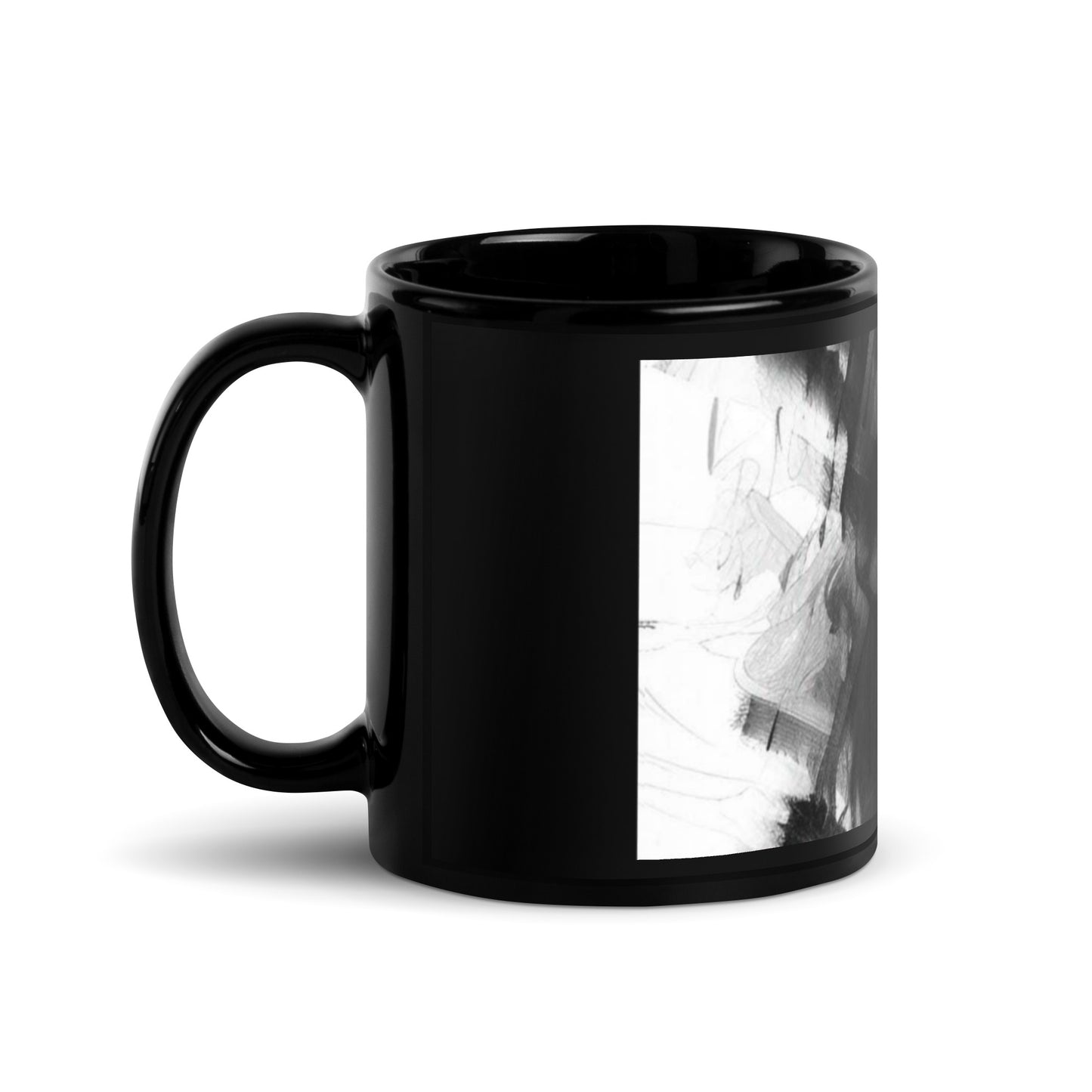 Pleasure, Black Glossy Mug