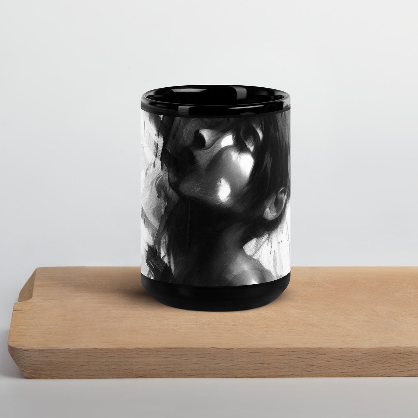 Pleasure, Black Glossy Mug