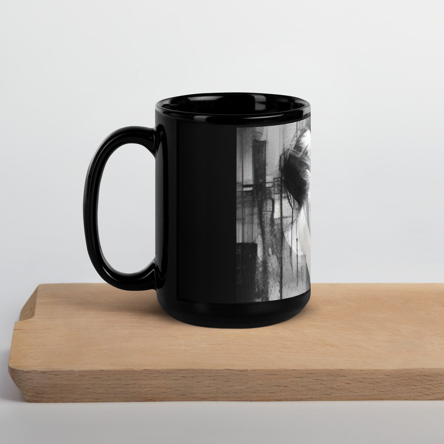 PDA, Black Glossy Mug