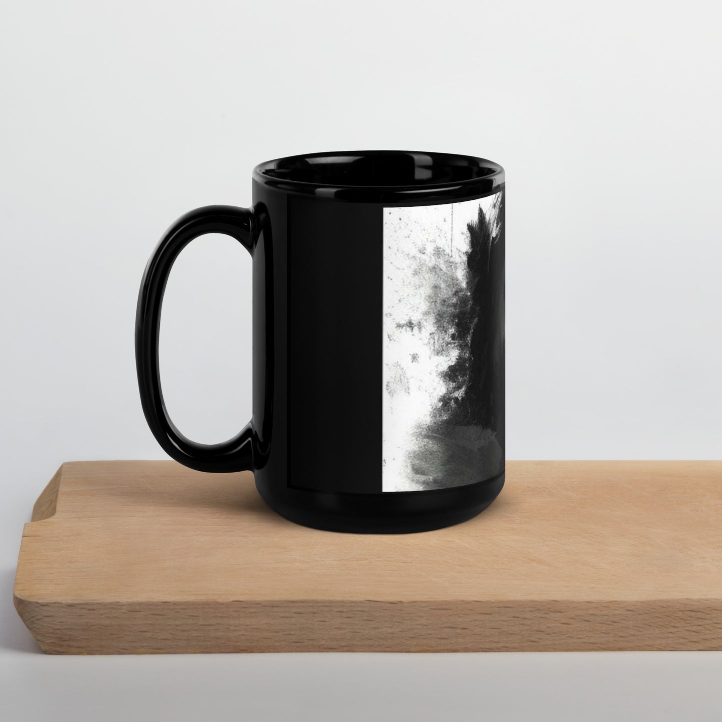 Eye Contact, Black Glossy Mug