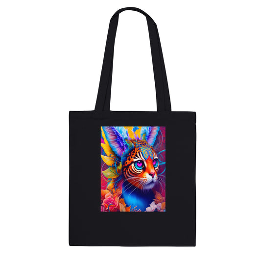 Floral Feline, Classic, Eco Tote Bag