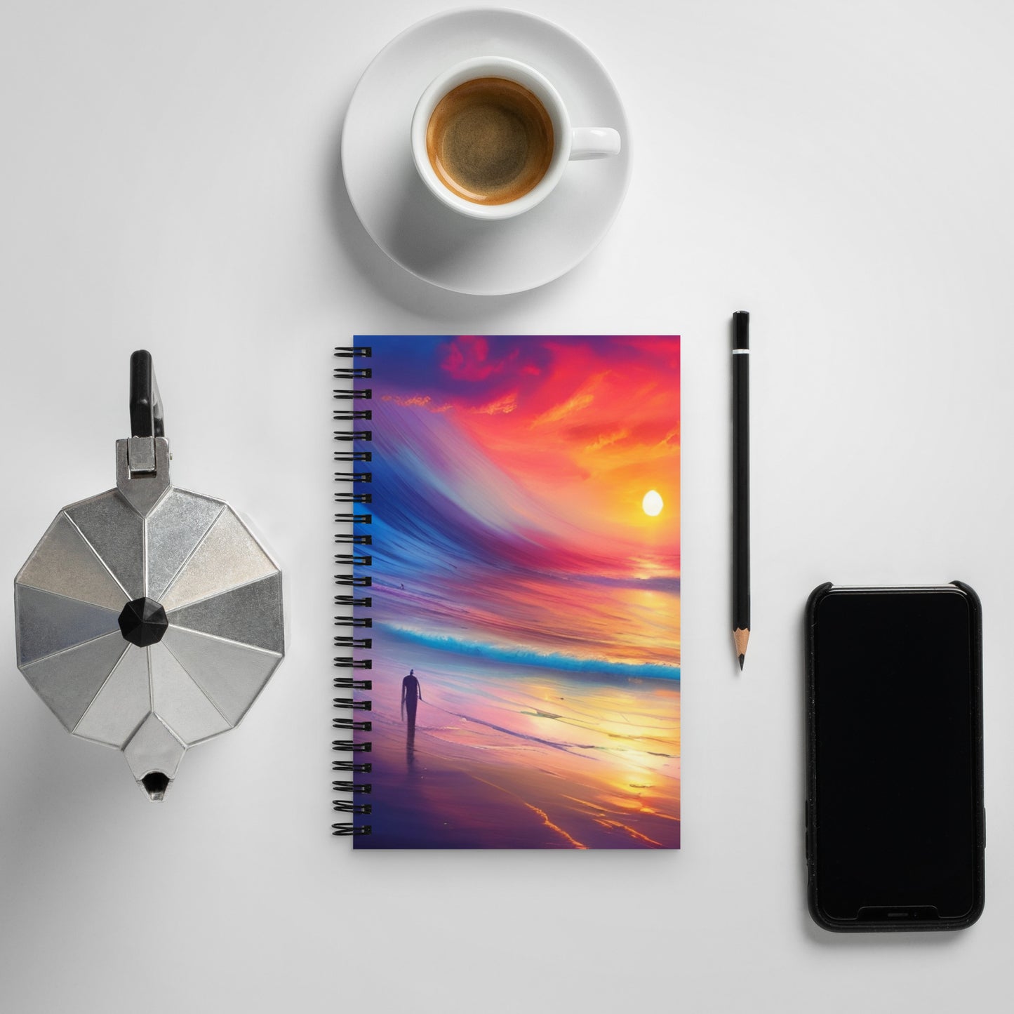 Warm Sunset, Spiral notebook