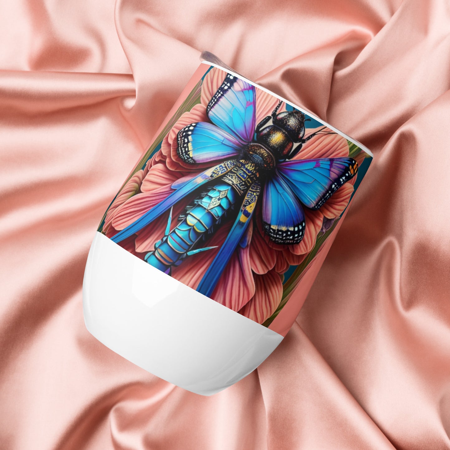 Butterfly Blush, Wine tumbler